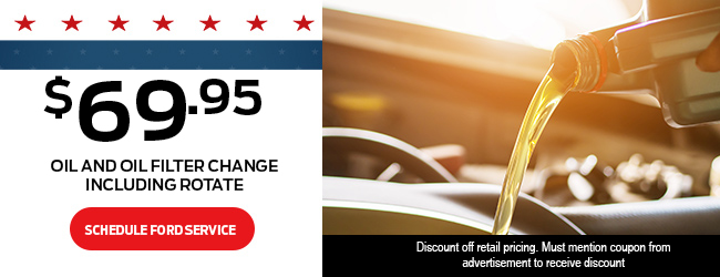 discount off oil change and tire rotation