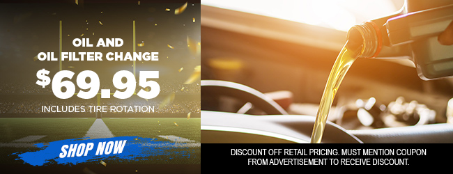 special price on oil change and tire rotation