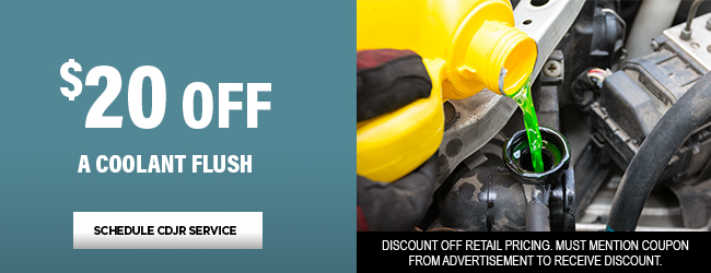 coolant flush offer