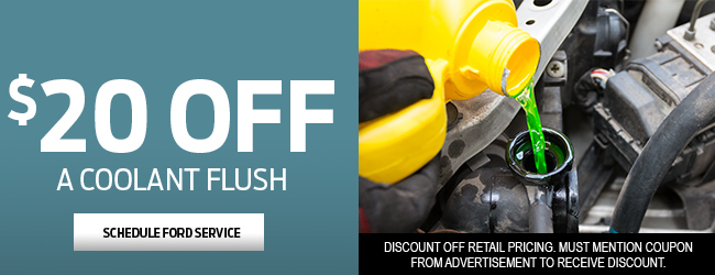 $20 off coolant flush