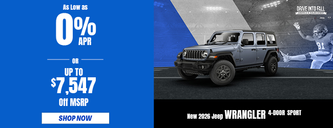 2026 Jeep Wrangler offer