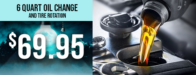 special price on oil change and tire rotation