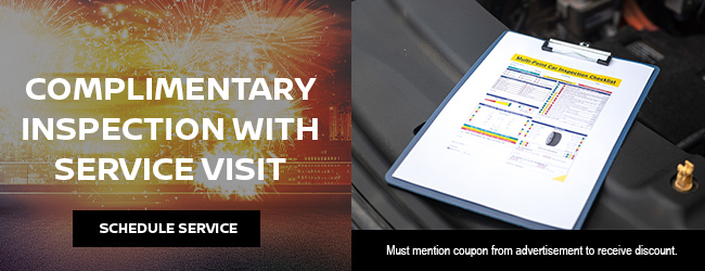 Complimentary Inspection With Service Visit special
