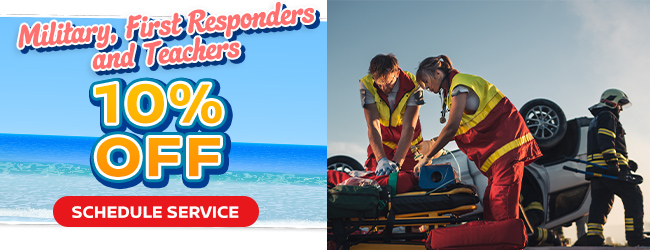 military and first responder discount offer