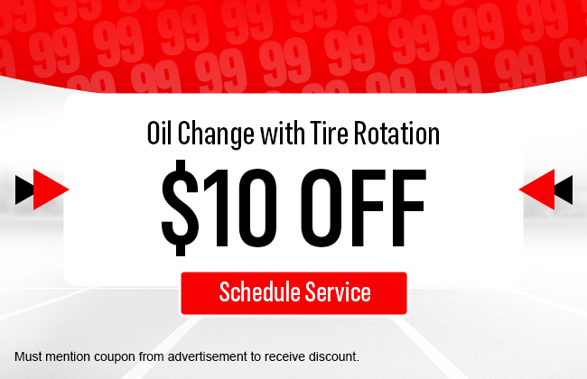 Service offer on oil change