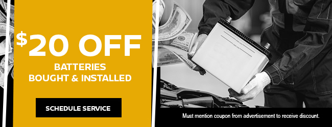 $20 Off Battery – Bought & Installed special