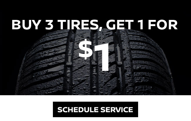 buy three tires get 1 for a dollar