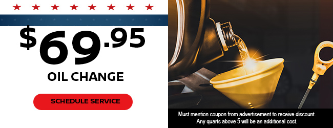 $69.95 Oil change
