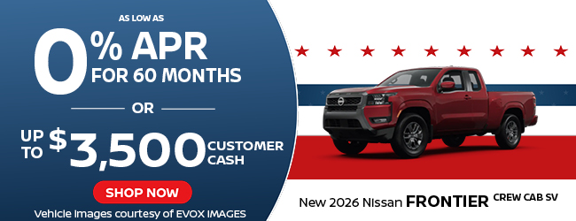 2026 Nissan Frontier SR offer