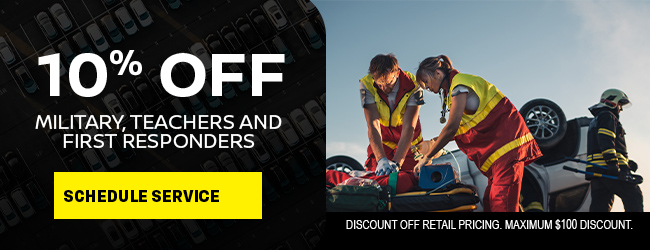 Service offer Military and Teacher discount