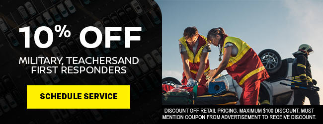 Service offer Military and Teacher discount