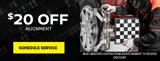 Service offer on wheel alignment