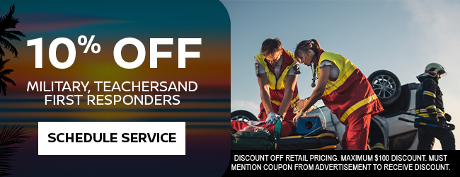 Service offer Military and Teacher discount