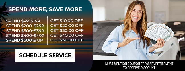 Service offer on oil change