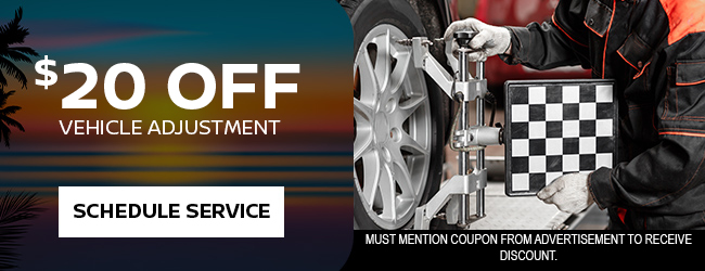 Service offer on wheel alignment