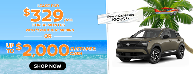 2026 Nissan Kicks SR offer