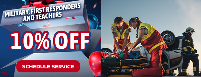 10% Off For Military, First Responders, and Teachers offer