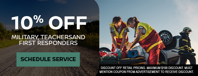 Service offer Military and Teacher discount