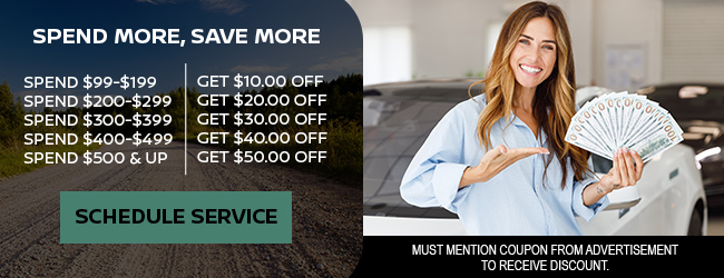 Service offer on oil change