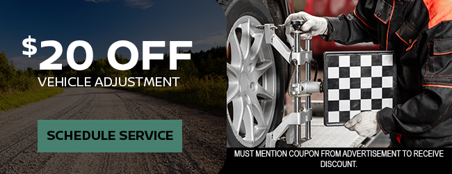 Service offer on wheel alignment