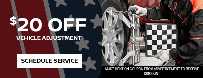 Service offer on wheel alignment