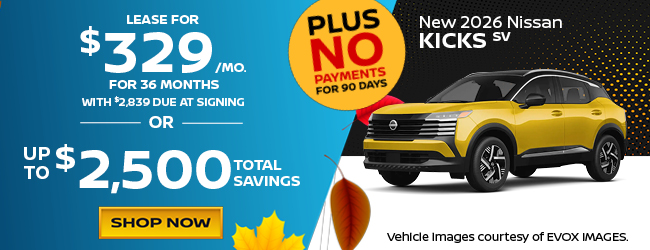 2026 Nissan Kicks S Offer
