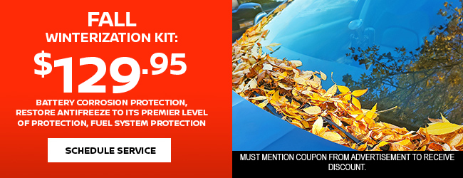 Service offer on oil change