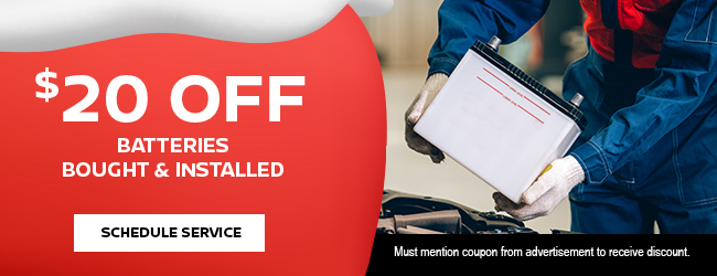$20 Off Battery – Bought & Installed special