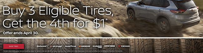 Buy 3 eligible tires get the 4th for $1