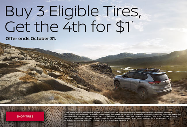 buy 3 tires get 4th for $1