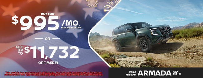 2026 Nissan Armada 4x4 PRO-4X offer