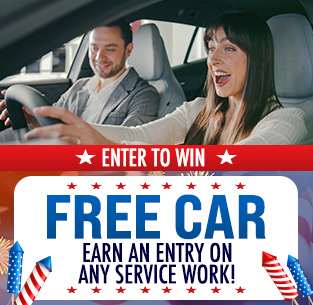 Enter to Win - Free Car Earn an Entry on any service work