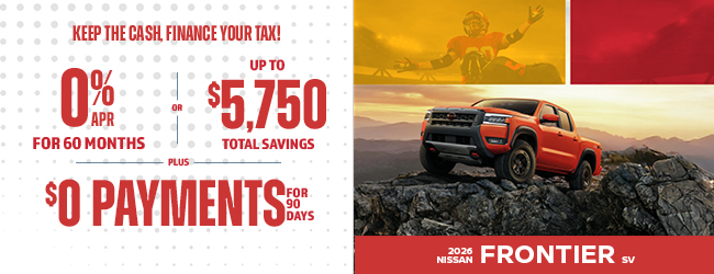 2026 Nissan Frontier SV offer