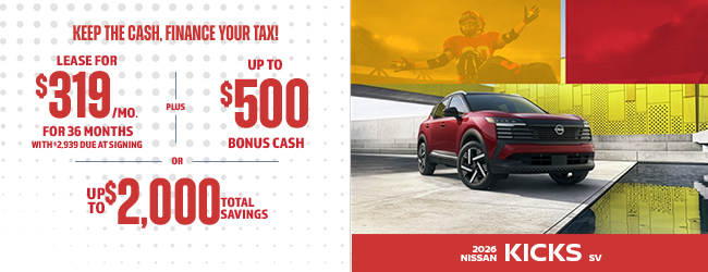 2026 Nissan Kicks S offer