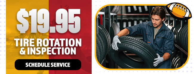 Tire Rotation and Inspection $19.00 offer
