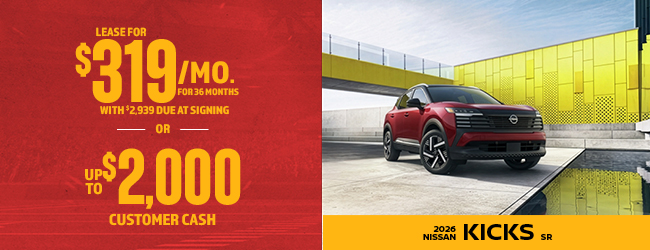 2026 Nissan Kicks S offer