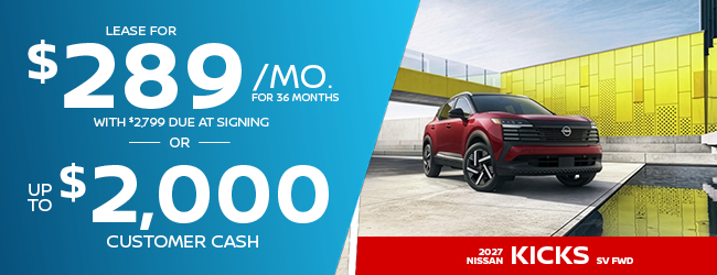 2026 Nissan Kicks offer